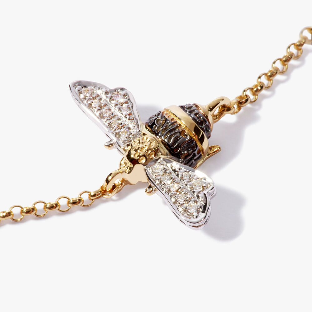 Love Diamonds 18ct Yellow Gold Bee Bracelet | Annoushka jewelley